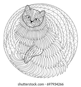 Cat coloring page