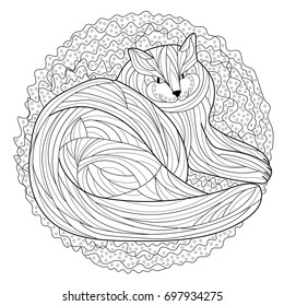Cat coloring page