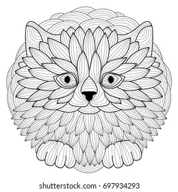 Cat coloring page
