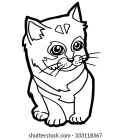 Cat Coloring Page for kid
