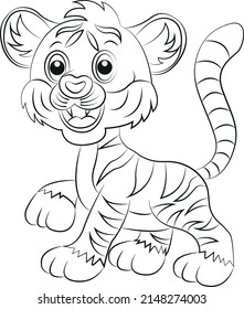 Cat Coloring Page Cat Line Art Stock Vector (Royalty Free) 2148274003 ...