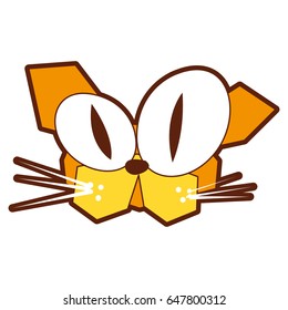 cat comic character icon