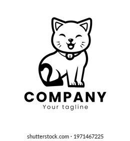 Cat Company Logo Design Template