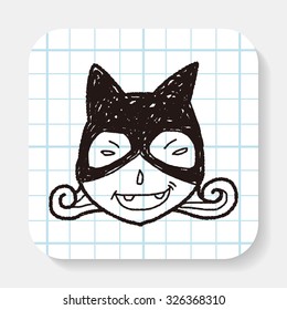 cat costume doodle