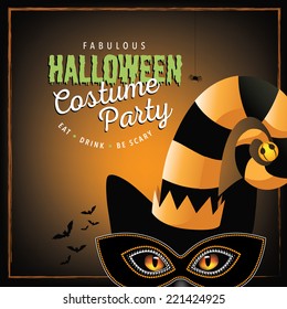 Cat costume Halloween party design EPS 10 vector