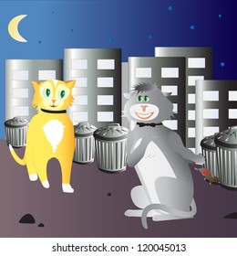 cat couple