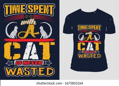 Cat Custom Typography Trendy
Cat T-shirt Design Template Vector And Cat T-Shirt Design
,Cat Vector Illustration With T-shirt mockup