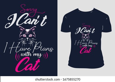 Cat Custom Typography Trendy
Cat T-shirt Design Template Vector And Cat T-Shirt Design
,Cat Vector Illustration With T-shirt mockup