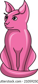 cat cute animal pink logo