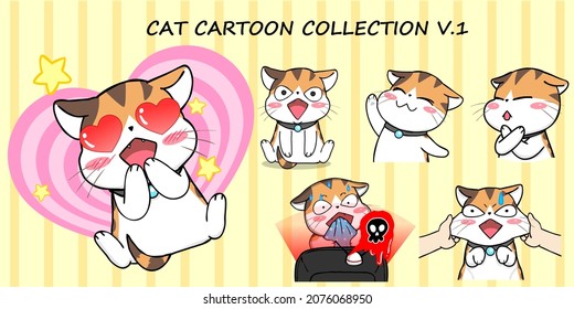 THE CAT CUTE CARTOON  COLLECTION 