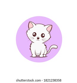Cat Cute Cartoon Vector Illustration