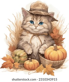  cat, cute costume, thanksgiving day