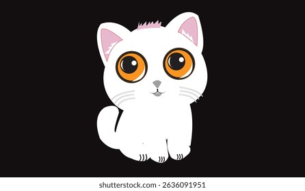 Cat cute emoji icon vector image
