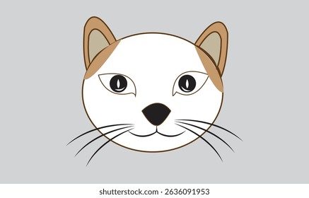 Cat cute emoji icon vector image