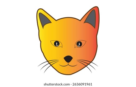 Cat cute emoji icon vector image