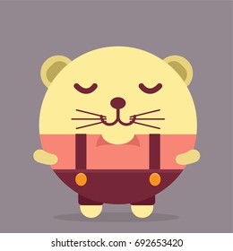 Cat cute illustration. Cat vector icon