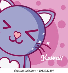 Cat cute kawaii cartoon