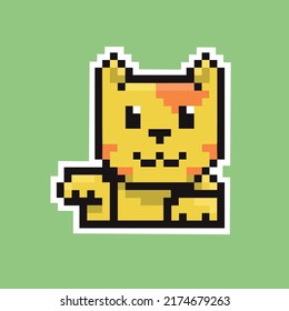 Icono de diseño de imagen de píxel lindo