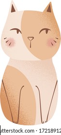 cat with cute red spots