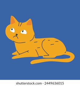 cat is cute and the shadow 
cute black kitten hand-drawn illustration elements