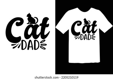 Cat dad svg design file