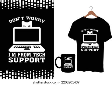 Cat Dad T-shirt Design Graphic Template