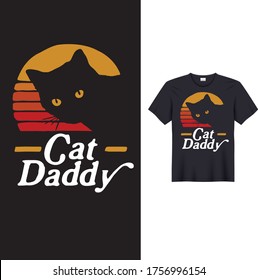 Cat Daddy Vintage Eighties Style Cat Retro Classic T-Shirt