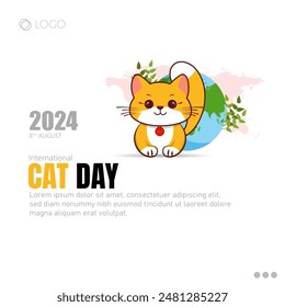 Cat Day, celebrated on August 8th, is dedicated to honoring and appreciating cats, one of the world's most beloved pets.