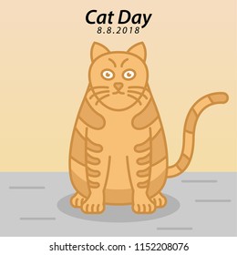 Cat Day illustration
