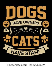 Cat Day Typography T-shirt Design