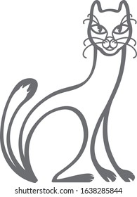 cat decorative and toon for illustations