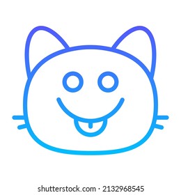 diseño de iconos de gradiente de línea delicioso