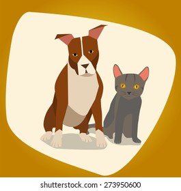 cat and dog