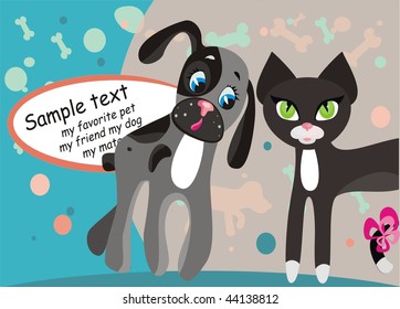 Cat and dog