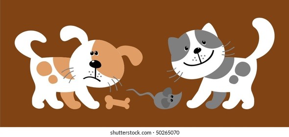 cat and dog