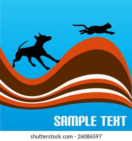 Cat and Dog Background