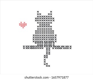 vector de puntas de lienzo para perros y gatos 