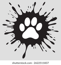 Cat or dog claw icon. Paw icon. Dog, cat claw icon. Zoo, veterinary logo element. Paw print vector symbol. Vector illustration