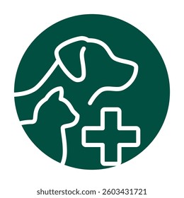 cat and dog clinic design vector illustration