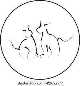 cat dog icon