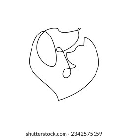 Design-Vorlage für Cat-und Hund-Linie für einzelne Symbole
