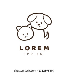 Cat and Dog Logo