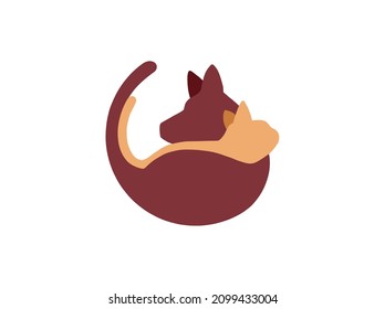 Cat and Dog Logo Design