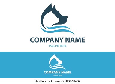 Cat Dog Logo Design Concept