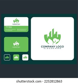 cat dog logo design graphic template
