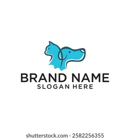 Cat and dog logo design, suitable for your pet logo