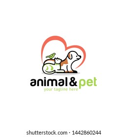 Cat and Dog Logo Design Template