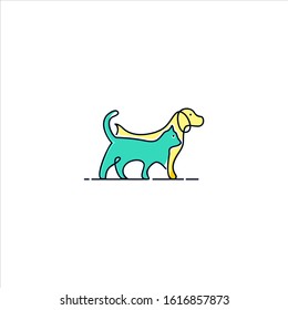cat and dog logo design vector