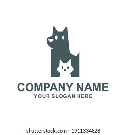 Cat And Dog Logo Vector