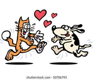 Cat & Dog Love